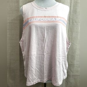 Fabletics Womens Pink California‎ Sleeveless Athletic Active Top Shirt Size XL